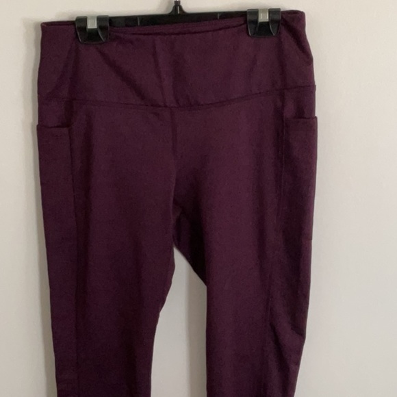 Mondetta Purple Performance Leggings with Wide Waistband - Picture 1 of 4
